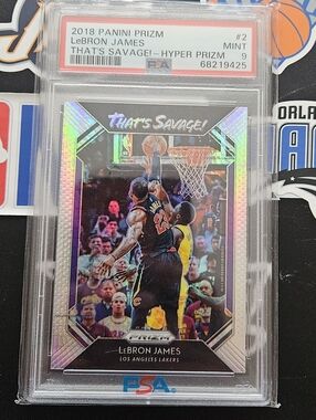 Panini Prizm LeBron James Hyper Prizm - Black, Yellow, Purple